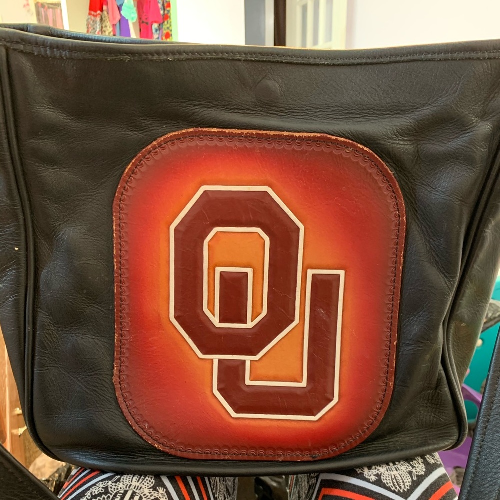 Real leather diaper bag